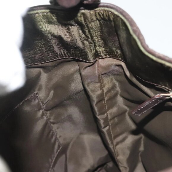 Christian Dior Trotter Canvas Hand Bag Khaki Auth 135198 - Picture 11 of 16